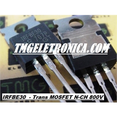 IRFBE30 - Transistor N-MOSFET, unipolar MOSFET, Power, N-Ch, VDSS 800V, 4.1AMPER - IRFBE30PBF - Trans MOSFET N-CH 800V 4.1Amper - TO-220 3PIN
